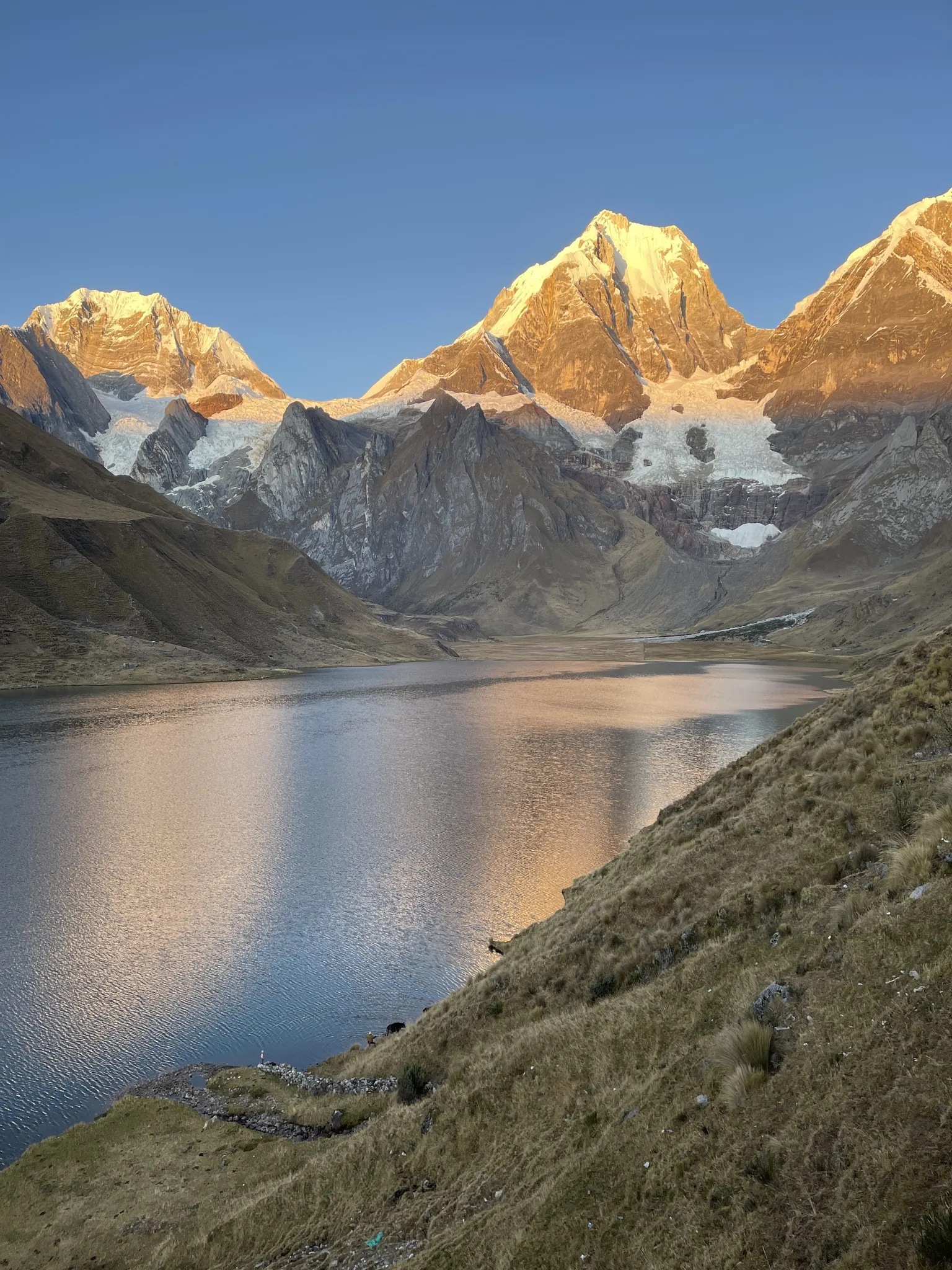 Foto del amanecer de la laguna