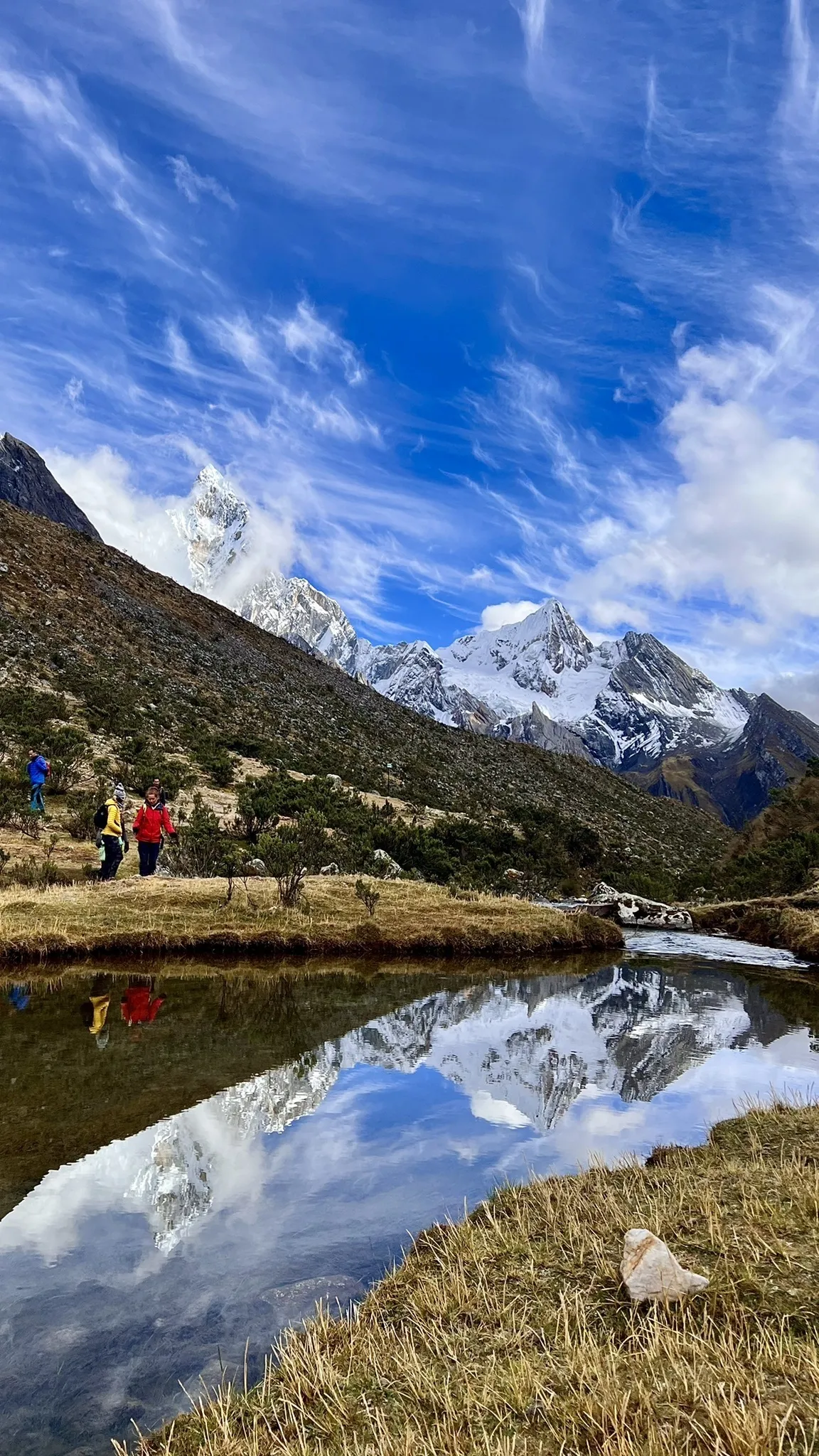 Foto de una laguna paso a la coorillera